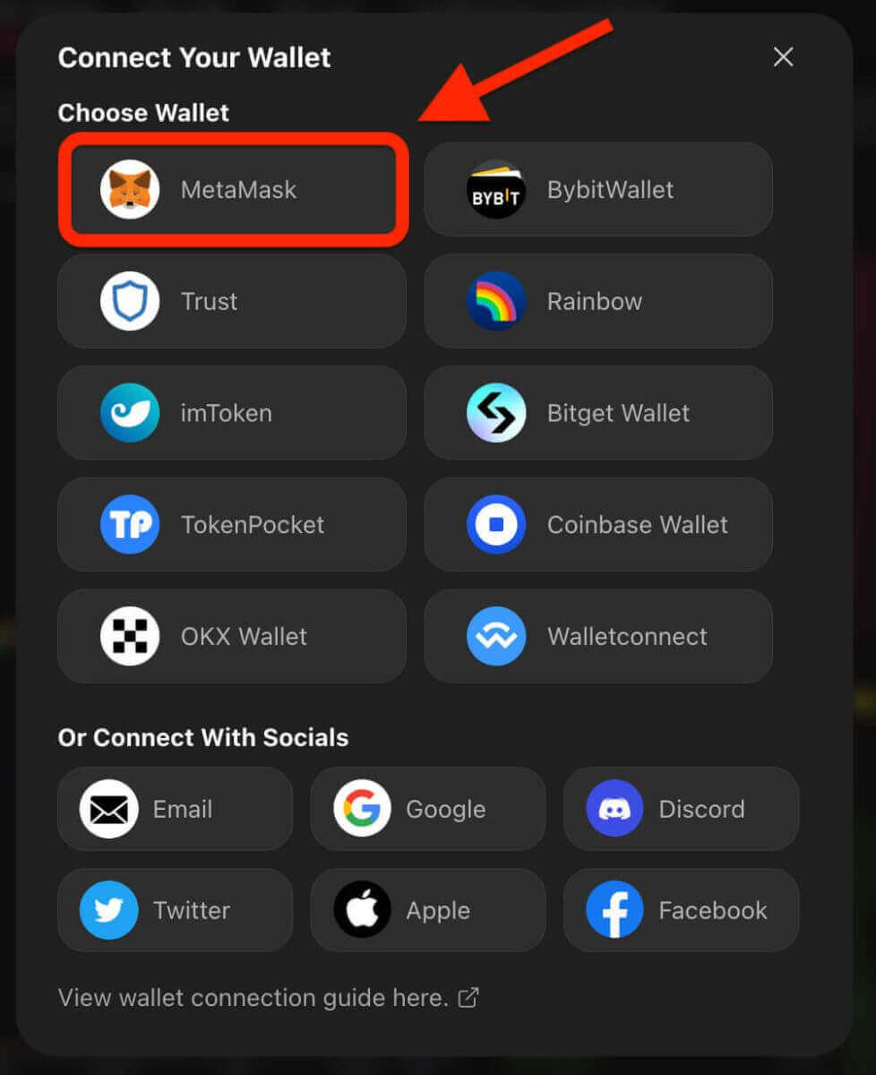 Comment connecter un portefeuille cryptographique et se retirer d'ApeX Comment connecter un portefeuille cryptographique et se retirer d'ApeX