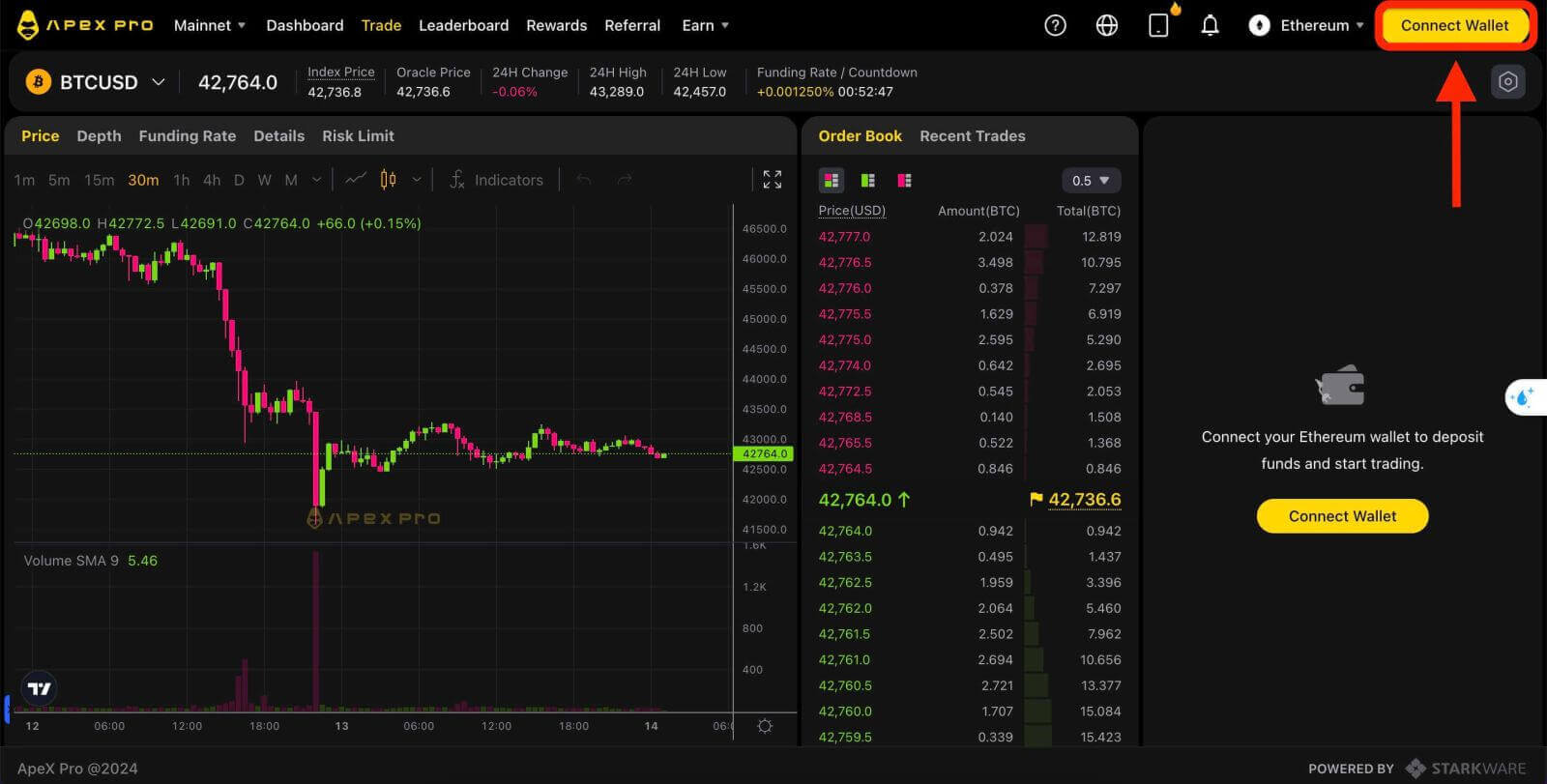 E faʻafefea ona faʻafesoʻotaʻi le atotupe i le ApeX e ala i le Coinbase Wallet E faʻafefea ona faʻafesoʻotaʻi le atotupe i le ApeX e ala i le Coinbase Wallet