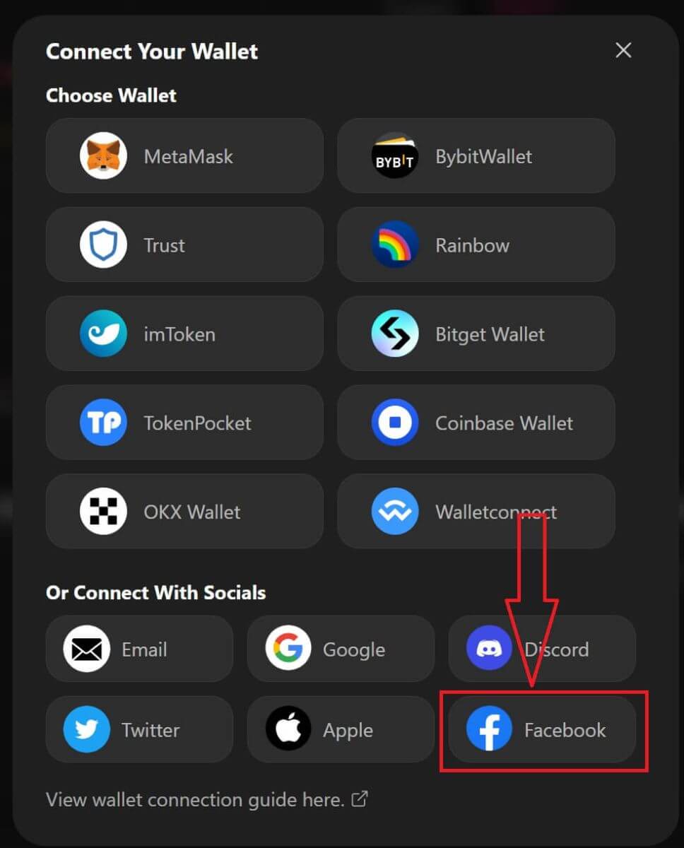 Социалдык медиа аккаунту (Google, Facebook) аркылуу Walletти ApeXке кантип туташтыруу керек Социалдык медиа аккаунту (Google, Facebook) аркылуу Walletти ApeXке кантип туташтыруу керек